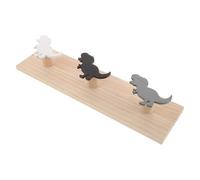 Toyvian Gancho de Pared de Madera Diseño de Dinosaurio para Habitación Infantil, Perchero Montado en Pared, Ahorro de Espacio y Estilo Nórdico Minimalista Color Aleatorio