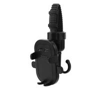 Toyvian Gancho para Cochecitos y Scooters con Soporte para Móvil Colgador de Bolsas Resistente y Fácil de Instalar Compatible con Carritos de y Bicicletas Estáticas Negro Elegante