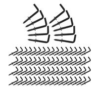 Toyvian Ganchos Autorroscantes en Forma de L 1/2 Pulgada, 300 Unidades, Gancho Metálico Resistente Negro para Colgar Cuadros, Espejos y Herramientas, Montaje en Pared para