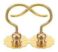 Toyvian Ganchos de Latón para Colgar Jaulas de Pájaros Pequeños, Gancho Multiusos Resistente, Pack de 2 Unidades, Accesorios para Jaulas de Codornices y Pájaros, Uso Interior y Exterior