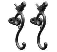 Toyvian Ganchos de Pared Rústicos de Hierro Fundido 2 Unidades Diseño de Pájaro Vintage para Colgar Abrigos, Llaves y Toallas en Pasillo, Dormitorio y Sala de Estar