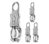 Toyvian Ganchos de Seguridad para Equitación 4 Piezas Broches de Alta Resistencia de Aleación de Zinc Clips a Presión Resorte Accesorios para Sillas de Montar y Actividades al Aire