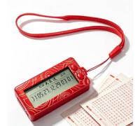 Toyvian Generador electrónico de números aleatorios, mini selector de números de la suerte portátil con doble selector máquina de selección rápida para juegos de mesa de bingo y entretenimiento de