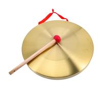 Toyvian Gong De Cobre Portátil Para Advertencia Instrumento De Percusión Manual Para Clases De Música y Actuaciones Incluye Martillo