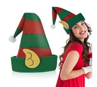Toyvian Gorro de Navidad para Adultos de Tela No Tejida Unisex Sombrero de Papá Noel Cómodo y Ajustable para Fiestas Navideñas Accesorio Festivo Ligero y Fácil de Limpiar