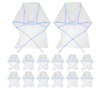 Toyvian Gorros Desechables para Mechas 12 Unidades Azules Orificios, Tamaño, Gorro para Teñir el Cabello en Peluquería y Salones Profesionales