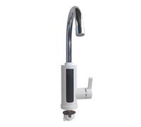 Toyvian Grifo de Agua Caliente Grifo de Lavabo de Calentamiento Instantáneo, Acero Inoxidable y Abs, Eu Plug, 220v Ac220-240v 50hz, Blanco, para Tiendas y Oficinas