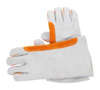 Toyvian Guantes de Soldadura Protección de Muñeca de Cuero de Vaca y Resistencia al Calor para Hombres y Mujeres para Trabajos de Soldadura y Alta Temperatura