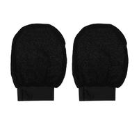 Toyvian Guantes Exfoliantes de Ducha Negros un Par Manopla de Baño para Eliminación de Piel Muerta Exfoliación Corporal y Masaje Aptos para Piel Seca y Grasa Fáciles de Limpiar