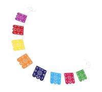 Toyvian Guirnalda Decorativa Mexicana de Fieltro para Cumpleaños y Eventos Culturales Banderines Coloridos Reutilizables