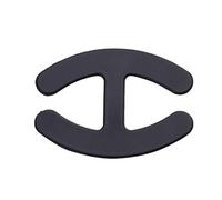 Toyvian Hebilla y para Antideslizante Invisible de Plástico Negro, Soporte Cómodo Sujetador Tirantes Cruzados para Mujer en Uso Diario Ropa Espalda