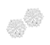 Toyvian Hebillas de Cristal para Zapatos Gemas de Imitación, Clip Decorativo Floral para Tacones Altos, 2 Piezas Duraderas para Boda y Banquete, Accesorios Elegantes para Decoración