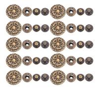 Toyvian Hebillas de Monedero de Aleación de Zinc Cierre a Presión Diseño de Dibujos Animados Color Cobre Antiguo 20 Piezas para Manualidades DIY y Decoración Creativa