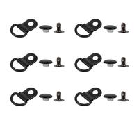 Toyvian Hebillas para Zapatos de Acero Inoxidable y Aleación de Zinc, 30 Juegos Reutilizables, Fáciles de Instalar, Color Negro, Ideales para Bolsos y Mochilas