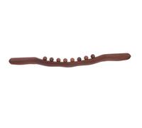 Toyvian Herramienta Madera de Haya Carbonizada Barra de Masaje Manual para Masaje Muscular Acupresión y Desbloqueo de Meridianos Portátil para Cuello y Cuerpo