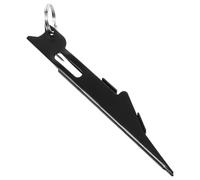 Toyvian Herramienta para Atar Anzuelos de Pesca Acero Inoxidable Dispositivo para Anudar Sedal Rápido Negro Accesorio Compacto Multifuncional para Pesca al Aire Libre