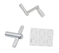Toyvian Herramienta Para Llave De Batería Afinador Almohadillas Kit Completo Adecuado Para Estudio y