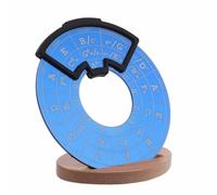 Toyvian Herramientas De Teoría De La Guitarra Rueda De Teoría De Guitarra La Rueda De Acordes Entrenador De Dedos Blue