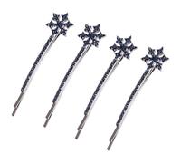 Toyvian Horquillas Cabello de Metal Diseño de Copos de Nieve 4 Unidades Accesorio Navideño para Mujeres para Fiestas Bodas y Uso Diario