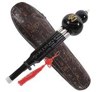 Toyvian Hulusi En Do Cuerpo De Resina y Doble Tono, Instrumento De Viento Étnico Estuche De Cuero, Adecuado Para Niños y Adultos, Aprendizaje Musical Profesional