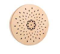 Toyvian Instrumento de Percusión Étnico Portátil Sonido Relajante de Lluvia y Olas, Instrumento de Percusión Manual para Exterior, Jardín y Meditación, Diseño Artístico de Madera para Uso