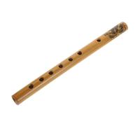 Toyvian Instrumento Musical De Bambú Clarinete Ligero Flauta De Bambú 6 Agujeros Excelente Sonido Fácil De Transportar