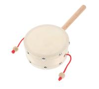 Toyvian Instrumentos de Percusión Primera Infancia de Mano Tradicional Chino Madera Piel de Oveja para Jardín de Infantes como Instrumento Musical para Pequeños