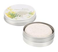 Toyvian Jabón Champú en Barra para Cabello con Control de Grasa, Nutrición Profunda, Caja de Aluminio Redonda Adecuado para Viajar y Llevar Contigo