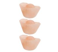 Toyvian Jabón de Sal Exfoliante Tallada a Mano para Manos 3 Piezas Pastilla de Jabón Corporal de Sal Mineral Rosa Forma de Lingote, Purificante y Calmante, para Piel Sensible, Spa