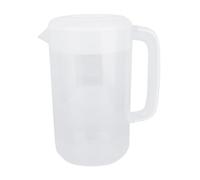 Toyvian Jarra de Agua Transparente con Tapa Hermética Diseño de Boca Ancha para Fácil Limpieza sin Fugas para Hogar Tiendas de Té y Cafeterías Material Seguro y Duradero