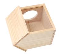 Toyvian Jaula De Madera para Hámster Habitrail Jaula para Hámster Casas Y Escondites para Hámster Hábitat para Escondites De Hámster Decoración para Jaula De Hámster Casa Transparente