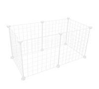 Toyvian Jaula para Mascotas DIY de Aislante para Conejos y Gatos Configuración Rápida y Portable Valla de Protección para Perros Pequeños Color Blanco Color Aleatorio Color Aleatorio