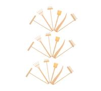 Toyvian Juego De 3 Rastrillos En Miniatura para Jardín Herramientas para Arena Rastrillo De Mesa En Miniatura para Tierra De Jardín