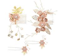 Toyvian Juego De 4 Peinetas De Boda Hechas a Mano Con Diamantes De Imitación Accesorios Para El Pelo De Novia Y Damas De Honor Tocados Para Bodas Y Eventos Especiales