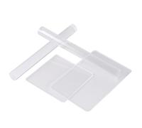 Toyvian Juego de 4 Piezas de Herramientas para Modelar Arcilla Acrílica Rodillos Acrílicos Sólidos y Huecos Tableros de Acrílico Rectangular 10X15 CM y Cuadrado 10X10 CM Kit para