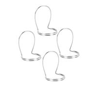 Toyvian Juego De 4 Púas Metálicas Huecas Para Pulgar e Índice, Juego De Púas Para Banjo, Guitarra Color Plateado, Diseño Ergonómico y Ligero Para Interpretación Cómoda