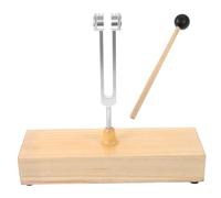 Toyvian Juego De Diapasones De Aluminio C128hz Para Con Caja De Resonancia De Madera y Martillo Kit De Diapasones Para Sanación y Relajación Herramienta De Sonora