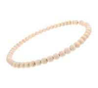 Toyvian Juego de guirnaldas de cuentas de madera de cuentas forma de hebra artesanía fiesta hacer marco de coronas aro de flores aros planchar Caqui