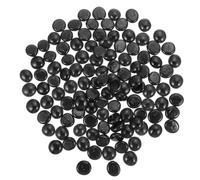 Toyvian Juego de Piezas de Ajedrez Go de Vidrio Negro, Cuentas Planas de Vidrio Creativas y Duraderas Que Desarrollan Habilidades de Pensamiento