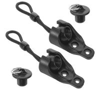 Toyvian Juego de Piezas de Repuesto para Pantallas Enrollables Amarre Elástico Negro Bola Antiviento y Tapa Ajustable Accesorio Práctico para Cortinas Interiores y Exteriores Soporte