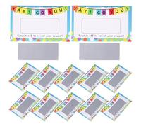 Toyvian Juego de Tarjetas Rasca y GANA de Papel, 100 Piezas, Resistentes y Creativas para Fiestas Infantiles y Actividades en Jardín de Infancia