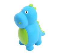 Toyvian Juguete Chirriante para Perros Dinosaurio de Látex Azul, Interactivo para Cachorros Resistente a Mordidas, Juguete Molar para Limpiar Dientes, Suministros para Mascotas Divertido