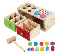 Toyvian Juguete Educativo de Madera para Clasificación de y Colores de Aprendizaje para Niñas Desarrollo de Coordinación y Percepción Visual para Casa y Escuela