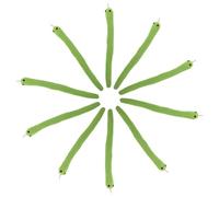 Toyvian Juguete Interactivo de Serpiente Realista para Gatos 10 Piezas Chirriantes de Peluche para Tamaño Pequeño Color Verde Adecuado para Estimular el Juego de Gatitos