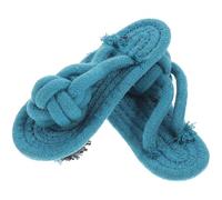 Toyvian Juguete Masticable Paquete de 2 Piezas para Perros Forma de Pantufla Resistente para Morder de Cuerda de Algodón y Proteger la Salud Dental Amarillo Color Aleatorio