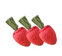 Toyvian Juguete Masticable para Hámster y Chinchilla De Material Natural, Set De 3 Piezas Tamaño Pequeño, Adecuado para Roer y Cuidar Dientes, Accesorio Antiestrés para Mascotas Pequeñas