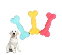 Toyvian Juguete para Morder Perros Hueso Sabor a Leche, Resistente y Creativo, 3 Piezas Colores Aleatorios, Adecuado para Mascotas Que Necesitan Limpiar Dientes y Controlar Hábitos Destructivos