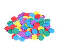 Toyvian Juguetes De Aprendizaje 100 Fichas De Plástico 25 Mm Colores para Bingo y Kindergarten