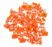 Toyvian Juguetes Educativos De Señales De Tráfico y Conos Naranjas para Niños, 20 Piezas De Material Didáctico Escolar, Mini Barreras y Modelos Simulados para Aprendizaje Vial y Juegos Grupo