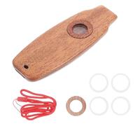 Toyvian Kazoo de Madera Compacto y Portátil, Instrumento Musical de Interpretación Adultos, Compañero para Guitarra y Ukelele, Mirlitón Confiable para Aprendizaje Musical Color Aleatorio